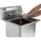 Amgood Stainless Steel Utility Sink. Bowl 18 in. x 18 in. 12 in. No Faucet SINK 181812 - NO FAUCET - alternate 3